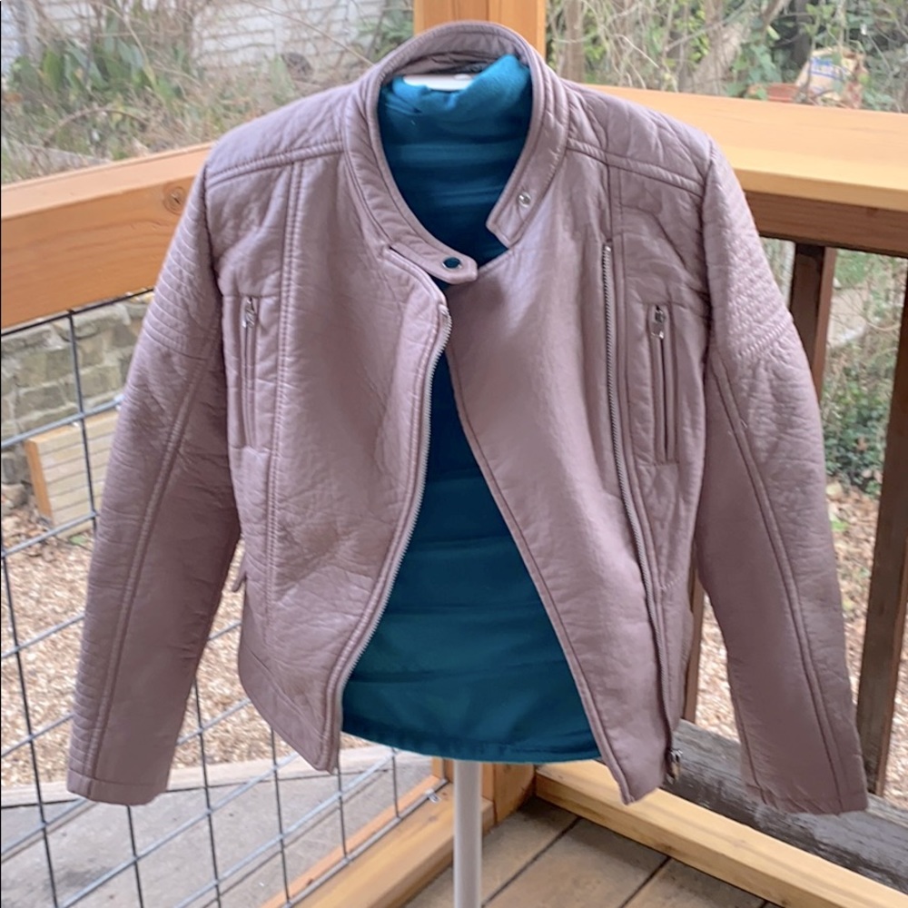 Kids Pink Moto Jacket